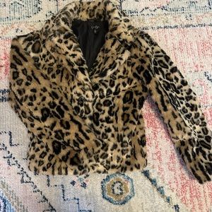 Jessica Simpson animal print jacket